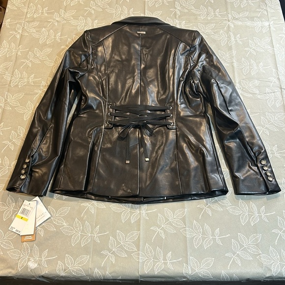 Ladies Sanctuary Vegan Leather Coat. - Picture 5 of 8